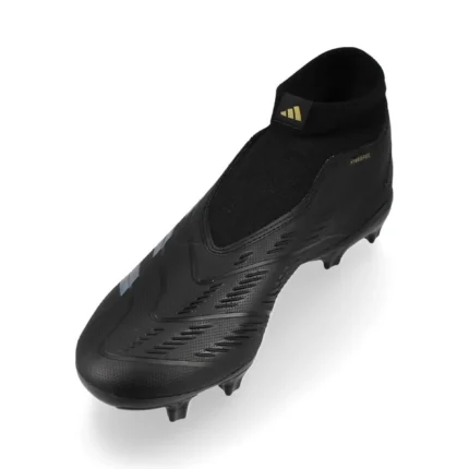 Adidas Predator League Laceless FG Dark Spark - Core Black/Carbon/Gold Metallic - Image 7