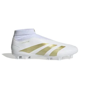 Adidas Predator League Laceless FG Day Spark - Footwear White/Gold Metallic/Footwear White - Image 1
