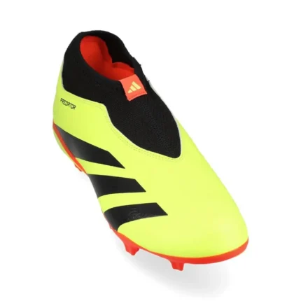 Adidas Predator League Laceless FG Energy Citrus - Solar Yellow/Core Black/Solar Red Kids - Image 7