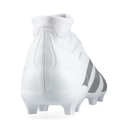 Adidas Predator League Laceless FG Pearlized - Footwear White/Silver Metallic - Image 6