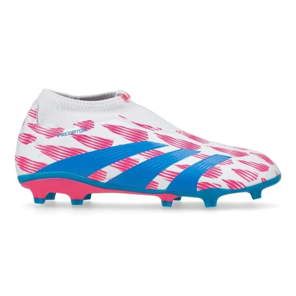 Adidas-Predator-League-Laceless-Fg-Reemergence---Footwear-WhiteSolar-BlueSolar-Pink-Kids_1