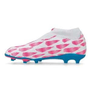 Adidas Predator League Laceless FG Reemergence - Footwear White/Solar Blue/Solar Pink Kids - Image 3