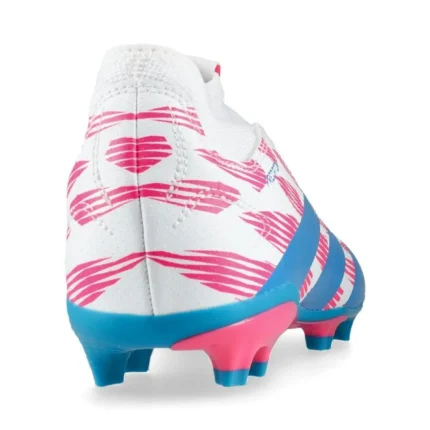 Adidas Predator League Laceless FG Reemergence - Footwear White/Solar Blue/Solar Pink Kids - Image 6