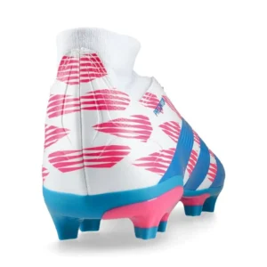 Adidas Predator League Laceless FG Reemergence - Footwear White/Solar Blue/Solar Pink - Image 6