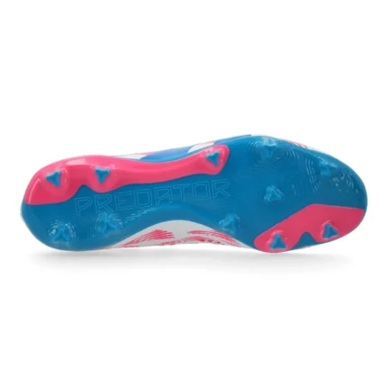 Adidas Predator League Laceless FG Reemergence - Footwear White/Solar Blue/Solar Pink - Image 2