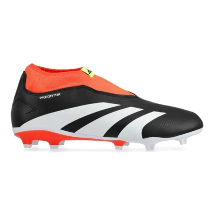 Adidas Predator League Laceless FG Solar Energy - Core Black/Footwear White/Solar Red Kids - Image 1