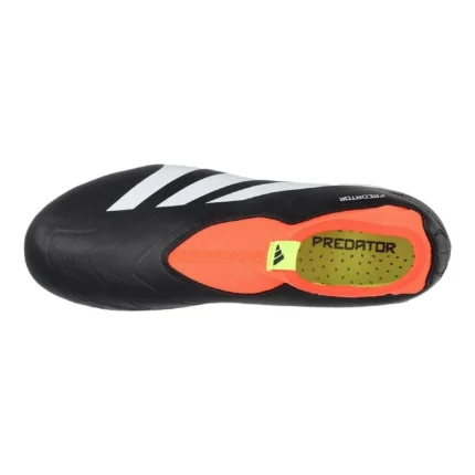 Adidas Predator League Laceless FG Solar Energy - Core Black/Footwear White/Solar Red Kids - Image 4