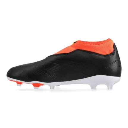 Adidas Predator League Laceless FG Solar Energy - Core Black/Footwear White/Solar Red Kids - Image 3