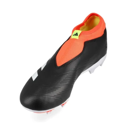 Adidas Predator League Laceless FG Solar Energy - Core Black/Footwear White/Solar Red Kids - Image 7
