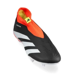 Adidas Predator League Laceless FG Solar Energy - Core Black/Footwear White/Solar Red - Image 7