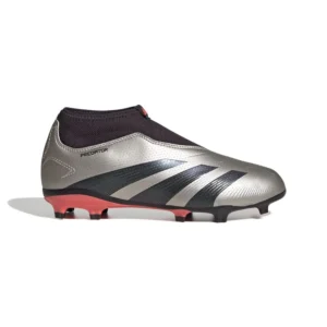 Adidas Predator League Laceless FG Vivid Horizon - Platin Metallic/Aurora Black/Turbo Kids - Image 1