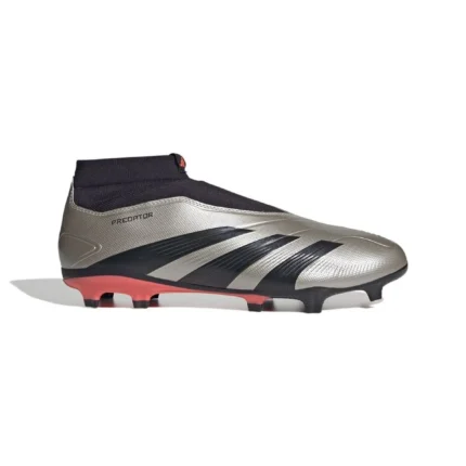Adidas Predator League Laceless FG Vivid Horizon - Platin Metallic/Aurora Black/Turbo - Image 1