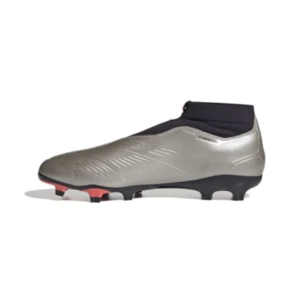Adidas Predator League Laceless FG Vivid Horizon - Platin Metallic/Aurora Black/Turbo - Image 3