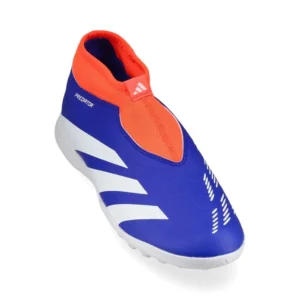 Adidas Predator League Laceless TF Advancement - Lucid Blue/Footwear White/Solar Red Kids - Image 5