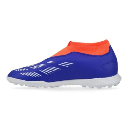 Adidas Predator League Laceless TF Advancement - Lucid Blue/Footwear White/Solar Red Kids - Image 3