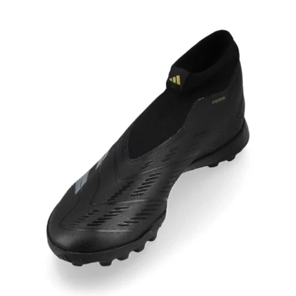 Adidas Predator League Laceless TF Dark Spark - Core Black/Carbon/Gold Metallic - Image 7