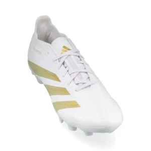 Adidas Predator League MG Day Spark - Footwear White/Gold Metallic/Footwear White - Image 5