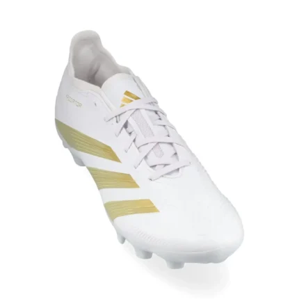 Adidas Predator League MG Day Spark - Footwear White/Gold Metallic/Footwear White - Image 5