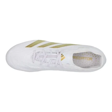 Adidas Predator League MG Day Spark - Footwear White/Gold Metallic/Footwear White - Image 4