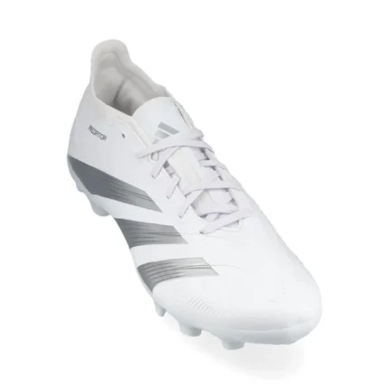 Adidas Predator League MG Pearlized - Footwear White/Silver Metallic - Image 7