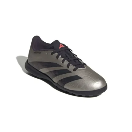 Adidas Predator League TF Vivid Horizon - Platin Metallic/Aurora Black/Turbo Kids - Image 4
