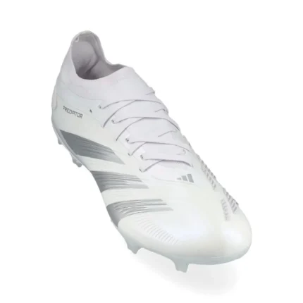 Adidas Predator Pro FG Pearlized - Footwear White/Silver Metallic - Image 5