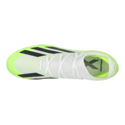 Adidas X Crazyfast .3 FG Crazyrush - Footwear White/Core Black/Lucid Lemon - Image 4