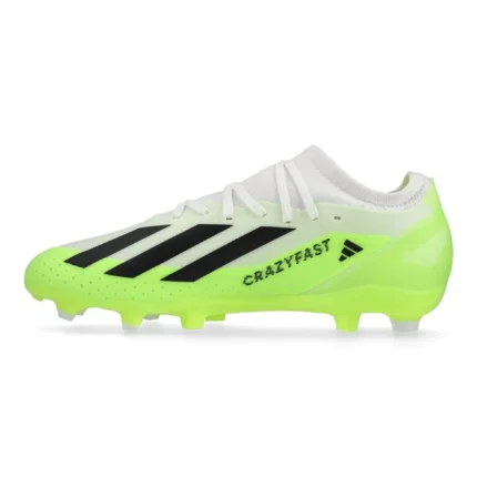 Adidas X Crazyfast .3 FG Crazyrush - Footwear White/Core Black/Lucid Lemon - Image 3