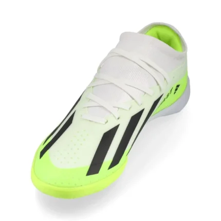 Adidas X Crazyfast .3 IN Crazyrush - Footwear White/Core Black/Lucid Lemon Kids - Image 7