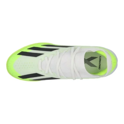 Adidas X Crazyfast .3 IN Crazyrush - Footwear White/Core Black/Lucid Lemon Kids - Image 4