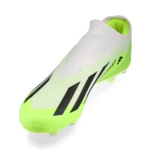 Adidas X Crazyfast .3 Laceless FG Crazyrush - Footwear White/Core Black/Lucid Lemon - Image 7