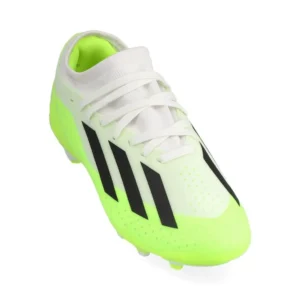Adidas X Crazyfast .3 MG Crazyrush - Footwear White/Core Black/Lucid Lemon Kids - Image 5