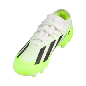 Adidas X Crazyfast .3 MG Crazyrush - Footwear White/Core Black/Lucid Lemon Kids - Image 7