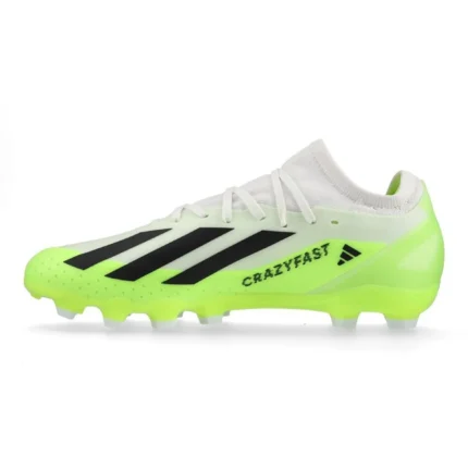 Adidas X Crazyfast .3 MG Crazyrush - Footwear White/Core Black/Lucid Lemon - Image 3
