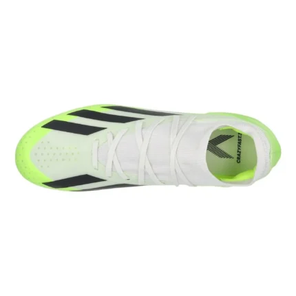 Adidas X Crazyfast .3 MG Crazyrush - Footwear White/Core Black/Lucid Lemon - Image 4