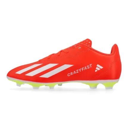 Adidas X Crazyfast Club FxG Energy Citrus - Solar Red/Footwear White/Solar Yellow Kids - Image 3