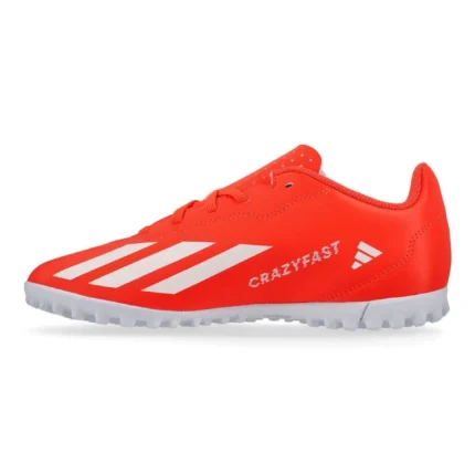 Adidas X Crazyfast Club Velcro TF Energy Citrus - Solar Red/Footwear White/Solar Yellow Kids - Image 3