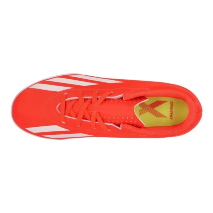 Adidas X Crazyfast Club Velcro TF Energy Citrus - Solar Red/Footwear White/Solar Yellow Kids - Image 4