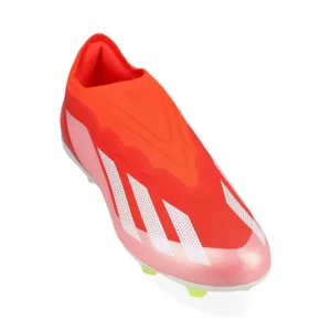 Adidas X Crazyfast Elite Laceless FG Energy Citrus - Solar Red/Footwear White/Solar Yellow Kids - Image 5