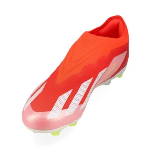 Adidas X Crazyfast Elite Laceless FG Energy Citrus - Solar Red/Footwear White/Solar Yellow Kids - Image 7