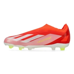 Adidas X Crazyfast Elite Laceless FG Energy Citrus - Solar Red/Footwear White/Solar Yellow Kids - Image 3