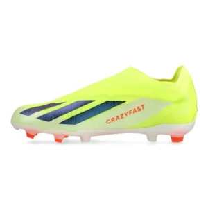 Adidas X Crazyfast Elite Laceless FG Solar Energy - Solar Yellow/Core Black/Footwear White Kids - Image 3