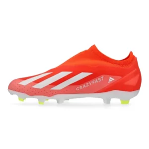 Adidas X Crazyfast League Laceless FG Energy Citrus - Solar Red/Footwear White/Solar Yellow Kids - Image 3