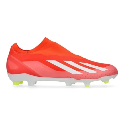Adidas X Crazyfast League Laceless FG Energy Citrus - Solar Red/Footwear White/Solar Yellow - Image 1