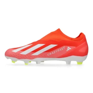 Adidas X Crazyfast League Laceless FG Energy Citrus - Solar Red/Footwear White/Solar Yellow - Image 3