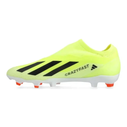 Adidas X Crazyfast League Laceless FG Solar Energy - Solar Yellow/Core Black/Footwear White - Image 3