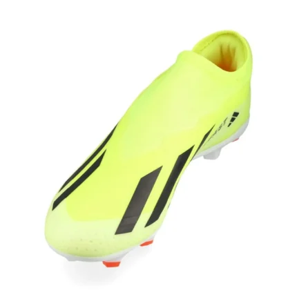 Adidas X Crazyfast League Laceless FG Solar Energy - Solar Yellow/Core Black/Footwear White - Image 7