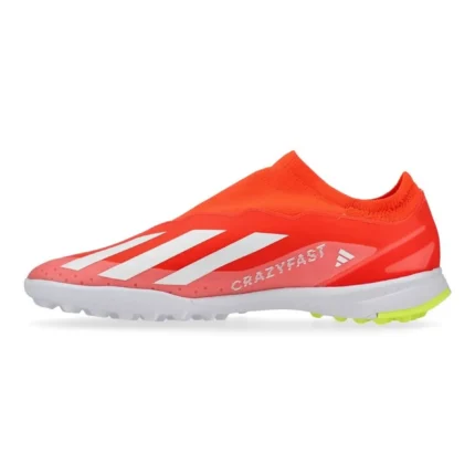 Adidas X Crazyfast League Laceless TF Energy Citrus - Solar Red/Footwear White/Solar Yellow Kids - Image 3