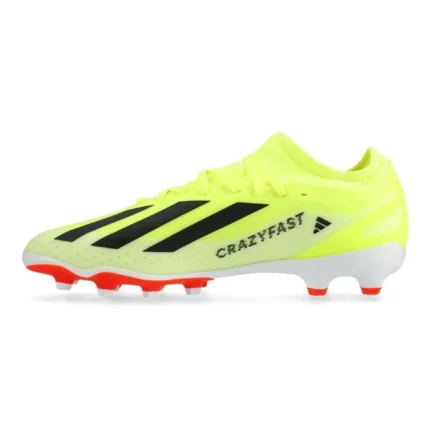 Adidas X Crazyfast League MG Solar Energy - Solar Yellow/Core Black/Footwear White Kids - Image 3