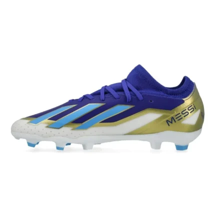 Adidas X Crazyfast Messi League FG Spark Gen10S - Lucid Blue/Blue Burst/Footwear White Kids - Image 3